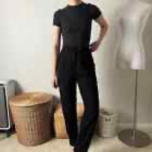 CALVIN KLEIN WOOL CREPE DRESS PANTS